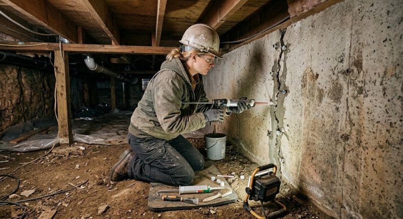 Basement Foundation Repair in Glenolden, PA