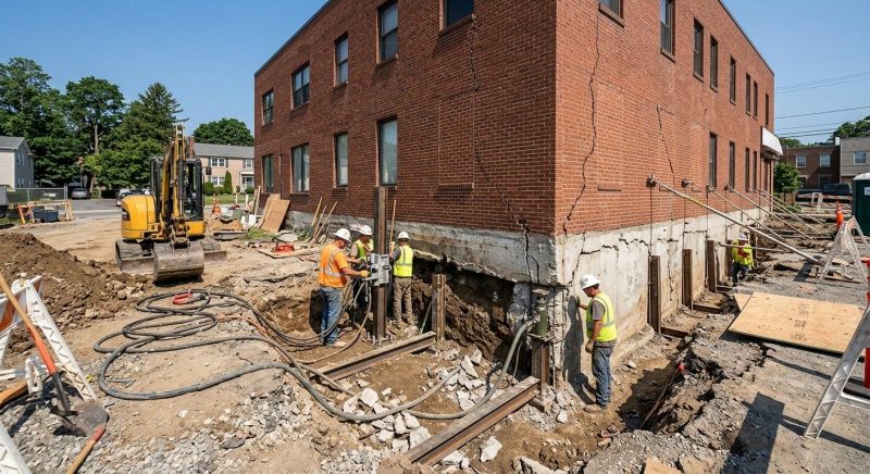 Building Foundation Repair in Glenside, PA