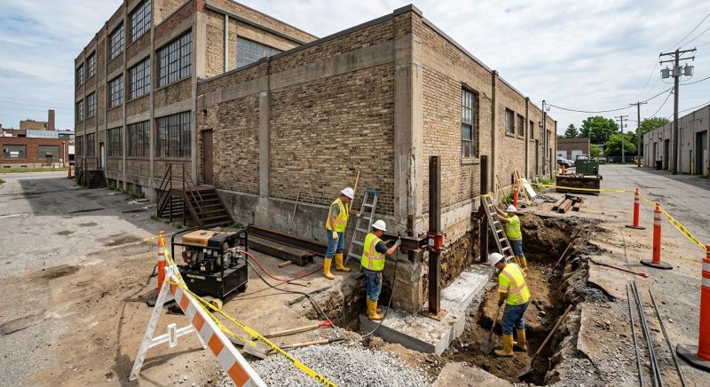 Building Foundation Repair in Levittown, PA