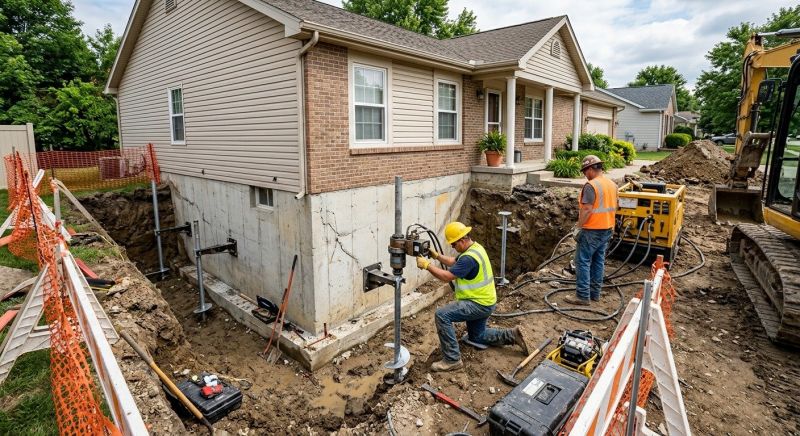 Building Foundation Repair in Wycombe, PA