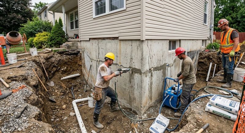 Concrete Foundation Repair in Gladwyne, PA