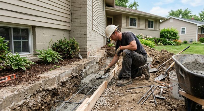 Concrete Foundation Repair in Huntingdon Valley, PA