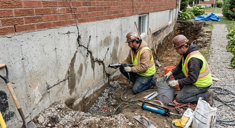 Cracked Foundation Repair in Bala Cynwyd, PA