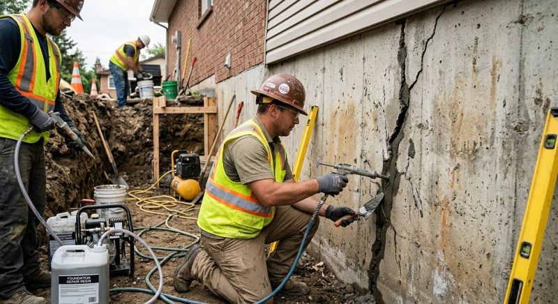 Cracked Foundation Repair in Lumberton, NJ