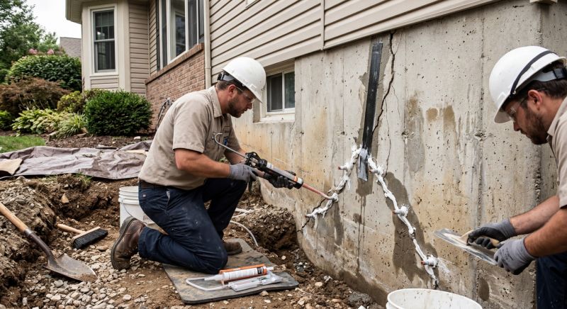 Cracked Foundation Repair in Riverton, NJ