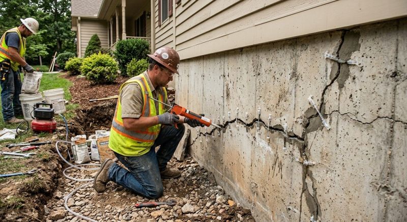Cracked Foundation Repair in Westville, NJ