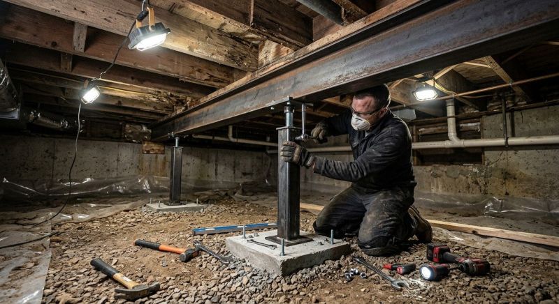 Crawlspace Structural Repair in Mount Laurel, NJ