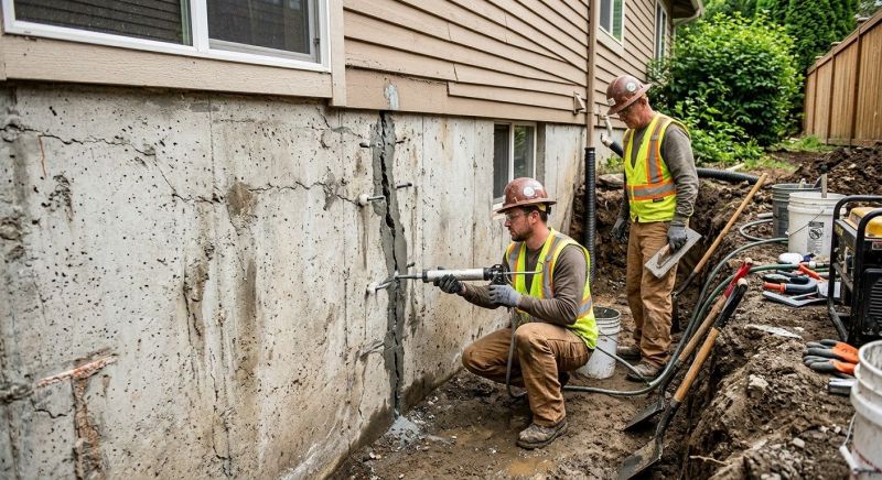 Foundation Crack Repair in Burlington, NJ