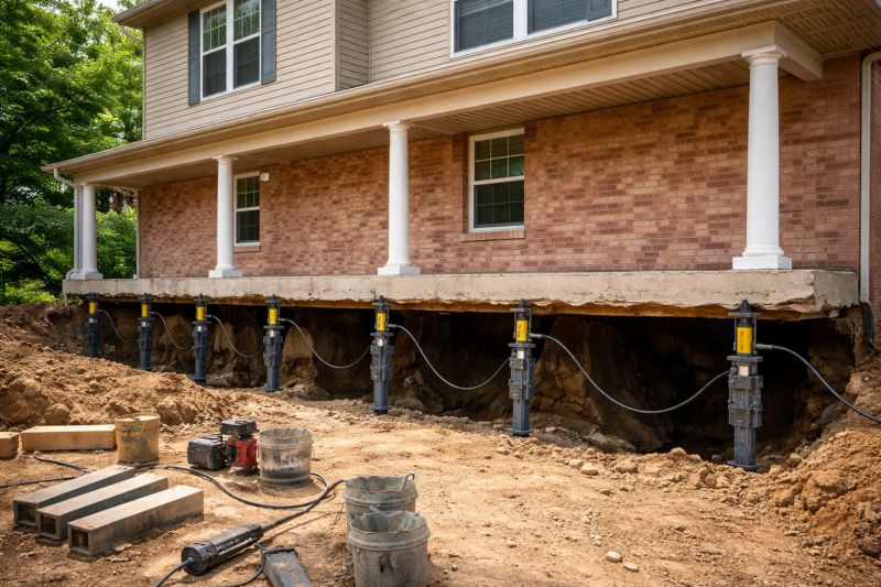 Foundation Jacking in Huntingdon Valley, PA