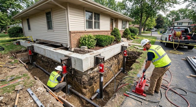Foundation Jacking in Springfield, PA