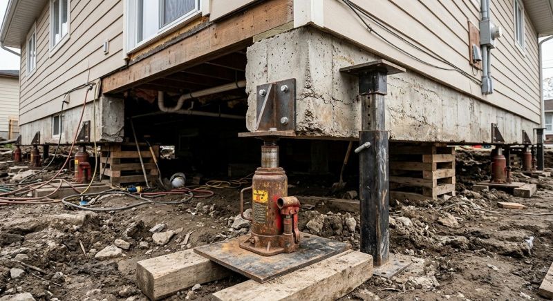 Foundation Jacking in Warminster, PA