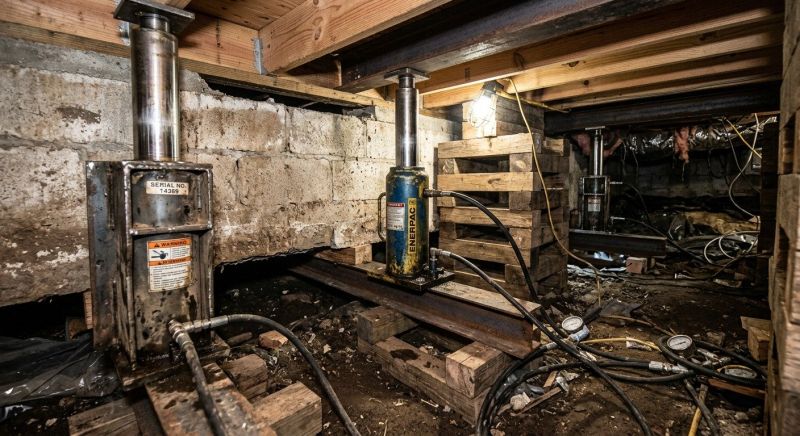Foundation Jacking in Waterford Works, NJ