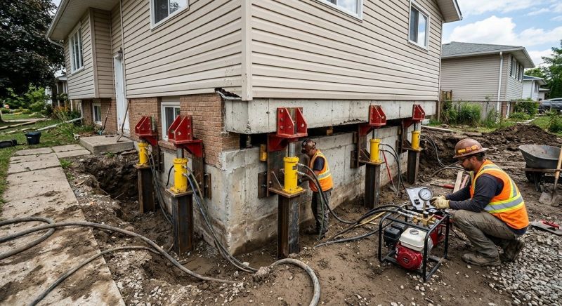 Foundation Lifting in Burlington, NJ