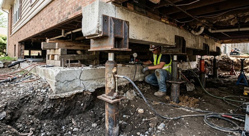 Foundation Lifting in Fairless Hills, PA