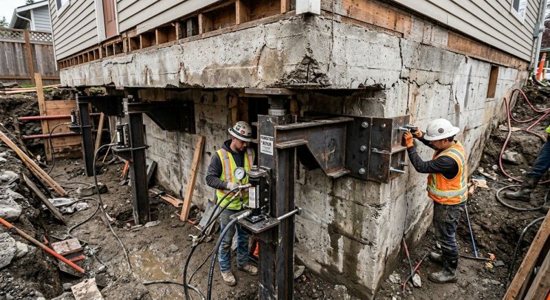 Foundation Lifting in Upper Darby, PA