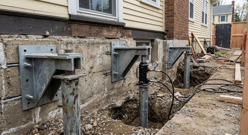 Foundation Pier Leveling in Mount Laurel, NJ