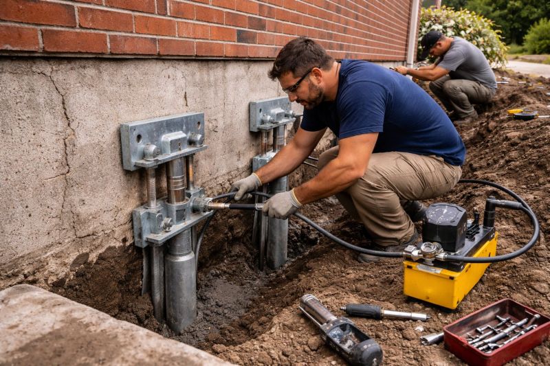 Foundation Pier Repair in Mount Laurel, NJ