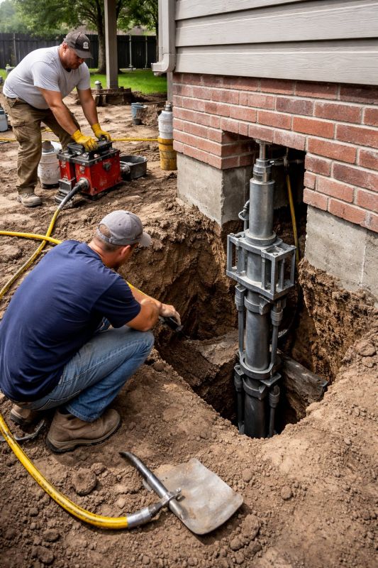 Foundation Pier Repair in Mount Laurel, NJ