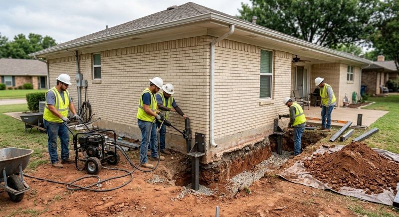 Foundation Stabilizing in Bristol, PA