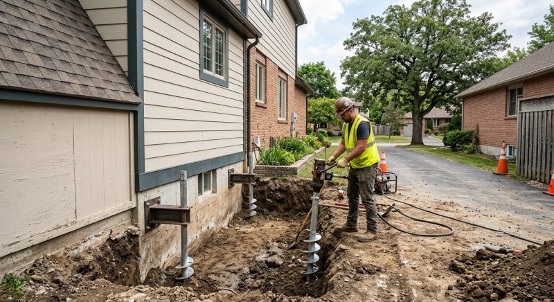 Helical Piers Installation in Mount Laurel, NJ