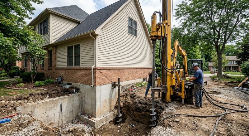 Helical Piers Installation in Mount Laurel, NJ
