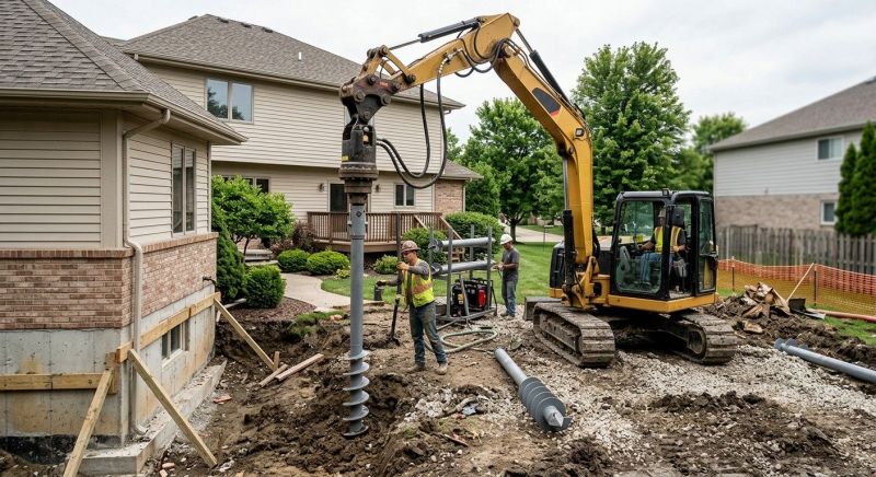 Helical Pile Installation in Mount Laurel, NJ