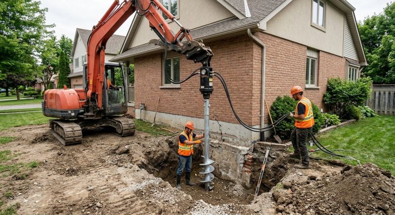 Helical Pile Installation in Mount Laurel, NJ
