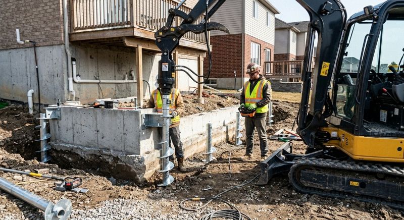Helical Pile Installation in Mount Laurel, NJ