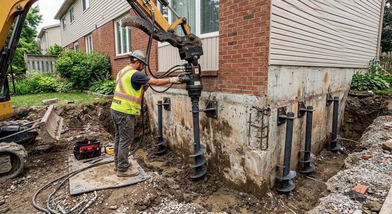 Helical Pile Installation in Mount Laurel, NJ