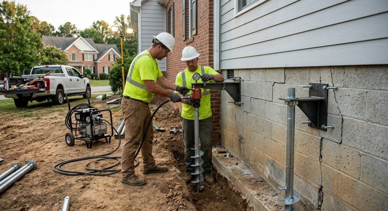 Helical Pile Installation in Mount Laurel, NJ