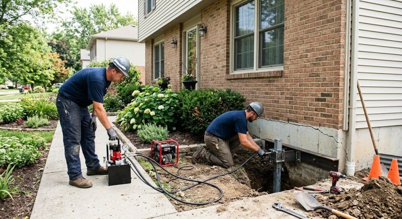 Settling Foundation Service in Upper Darby, PA