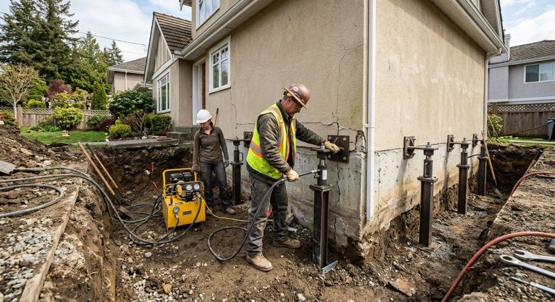 Sinking Foundation Repair in Cherry Hill, NJ