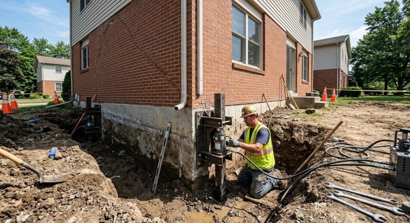 Sinking Foundation Repair in Medford, NJ